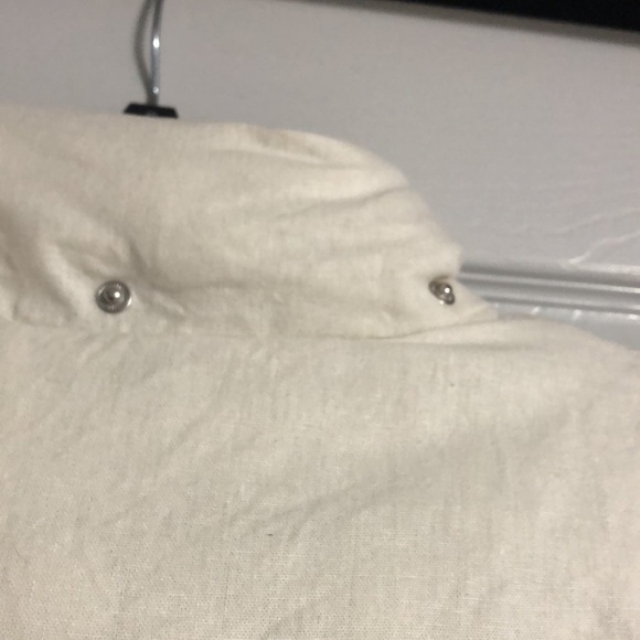 Urban Outfitters BDG Cropped White Collared Zip-Up Cinch Waist Puffer Vest - Picture 12 of 12